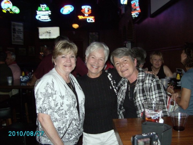 Cindy Pratt, Janet Ehrenberg (Reed) and  Linda McKusick (Romov) .. Is this a Home Coming Pricess reunion!?